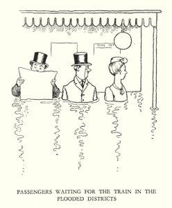 Illustration pour Railway Ribaldry par W Heath Robinson - William Heath Robinson