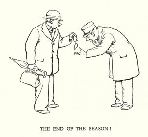 Illustration pour Railway Ribaldry par W Heath Robinson - William Heath Robinson