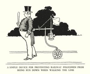 Illustration pour Railway Ribaldry par W Heath Robinson