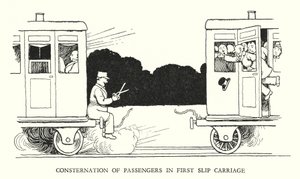 Illustration pour Railway Ribaldry par W Heath Robinson