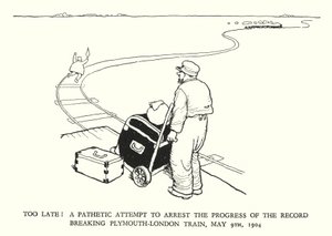 Illustration pour Railway Ribaldry par W Heath Robinson - William Heath Robinson