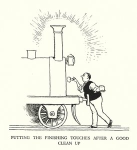 Illustration pour Railway Ribaldry par W Heath Robinson - William Heath Robinson