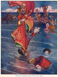 Le Roi Jean Surpris par la Marée dans le Wash - William Heath Robinson