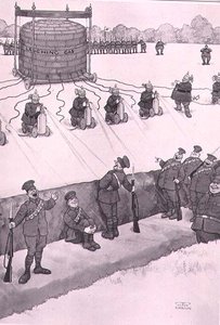 Attaque au gaz hilarant, de "Quelques images de guerre effrayantes"