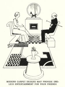Les designs de tapis modernes peuvent offrir un divertissement sans fin à vos amis - William Heath Robinson