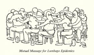 Massage mutuel pour les épidémies de lumbago - William Heath Robinson