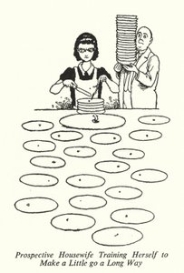 Formation de la future ménagère pour faire durer un peu longtemps - William Heath Robinson