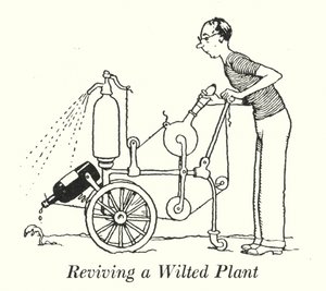 Raviver une Plante Fanée - William Heath Robinson