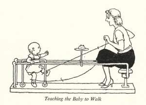 Apprendre au Bébé à Marcher - William Heath Robinson