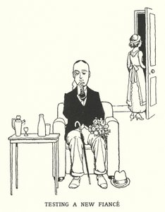 Tester un nouveau fiancé (lithographie) - William Heath Robinson