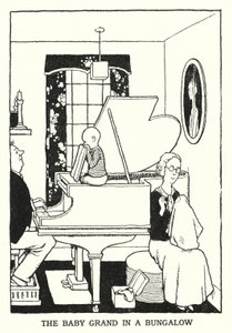 Le Baby Grand dans un bungalow - William Heath Robinson