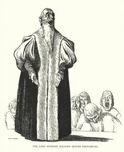 Le Seigneur Suckfist plaidait devant Pantagruel - William Heath Robinson