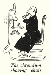La chaise de rasage en chrome - William Heath Robinson
