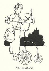 Le pistolet à confettis (lithographie)