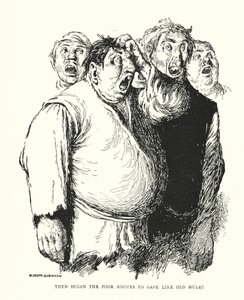 Alors les pauvres coquins commencèrent à bâiller comme de vieux mulets - William Heath Robinson