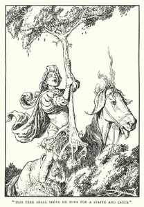 "Cet arbre me servira à la fois de bâton et de lance" - William Heath Robinson