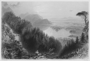 Les lacs Lower et Torc, Killarney, depuis la cascade de Torc