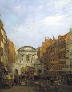 Temple Bar depuis le Strand, Londres