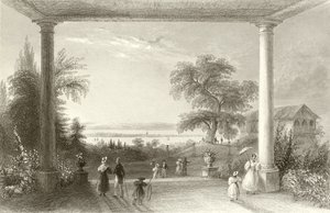 Ville et lac de Constance, depuis le château de Wolfsberg - William Henry Bartlett