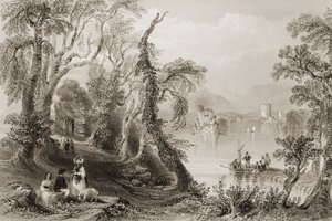 Innisfallen, lac de Killarney, comté de Killarney, de 