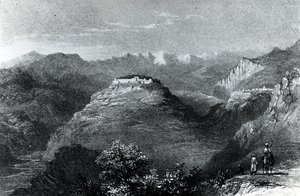 Résidence de Lady Hester Stanhope à Joon, sur le Mont Liban, 1845