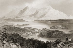 Lac Garromin, Connemara, comté de Galway, de 