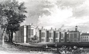 New Hall, près de Chelmsford, Essex, gravé par William Watkins, c.1832