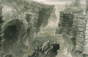 Trou de macareux à Kilkee, comté de Clare, Irlande, de 