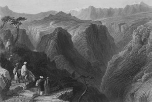 Scène au Mont Liban, au-dessus de la vallée de Kadesha, ou vallée sainte