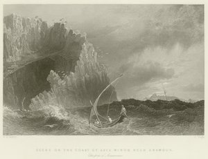 Scène sur la côte de l