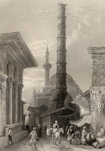 Le Tchernberle Tash, Constantinople, Istanbul, Turquie, gravé par J. Carter - William Henry Bartlett