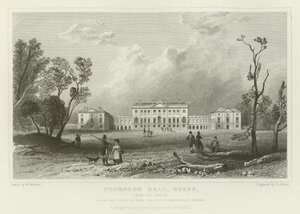 Thorndon Hall, Essex, du nord, siège de Lord Petrie - William Henry Bartlett