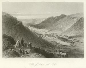 Vallée de Sichem et Naplouse, Palestine - William Henry Bartlett