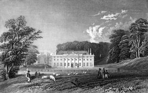 Weald Hall, Essex, gravé par John Rogers, 1833