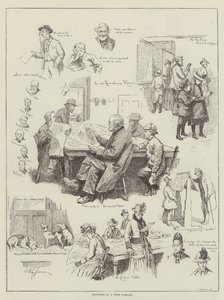 Croquis dans une bibliothèque gratuite