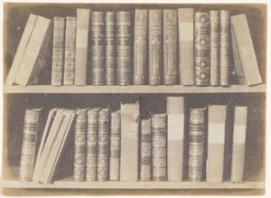Scène dans une bibliothèque, planche VIII de The Pencil of Nature - William Henry Fox Talbot