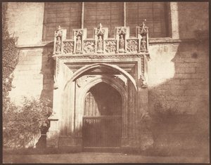 Une ancienne porte du Magdalen College, Oxford, avril 1843 (photo) - William Henry Fox Talbot