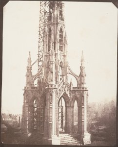 Monument Scott avant son achèvement, Édimbourg - William Henry Fox Talbot