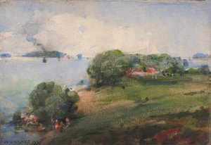 Vue sur le Potomac - William Henry Holmes