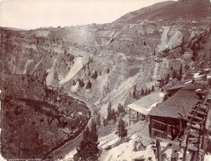 Gilman et le canyon de la rivière Eagle, vers 1880-90 - William Henry Jackson