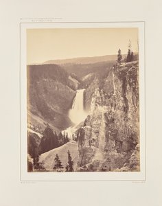 Chutes inférieures du Yellowstone, vue lointaine