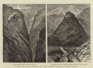 Vues sur le chemin de fer Denver et Rio Grande, Nouveau-Mexique - William Henry James Boot