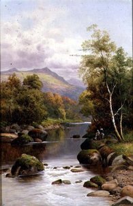 Soirée sur le Glaslyn, Nord du Pays de Galles