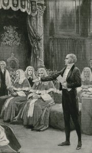 Earl Grey fait appel à la Chambre des évêques pour faire passer le projet de loi de réforme - William Henry Margetson