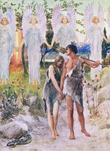 Au commencement, de The Bible Picture Book publié par Thomas Nelson, vers 1950