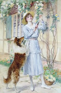 Cueillir des roses - William Henry Margetson