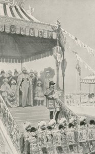 La reine proclamée impératrice des Indes à Delhi - William Henry Margetson