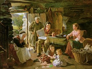 Intérieur de cottage - William Henry Midwood