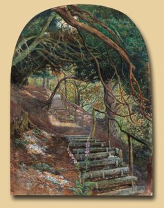Marches dans un jardin