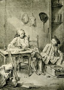 Deux garçons peintres